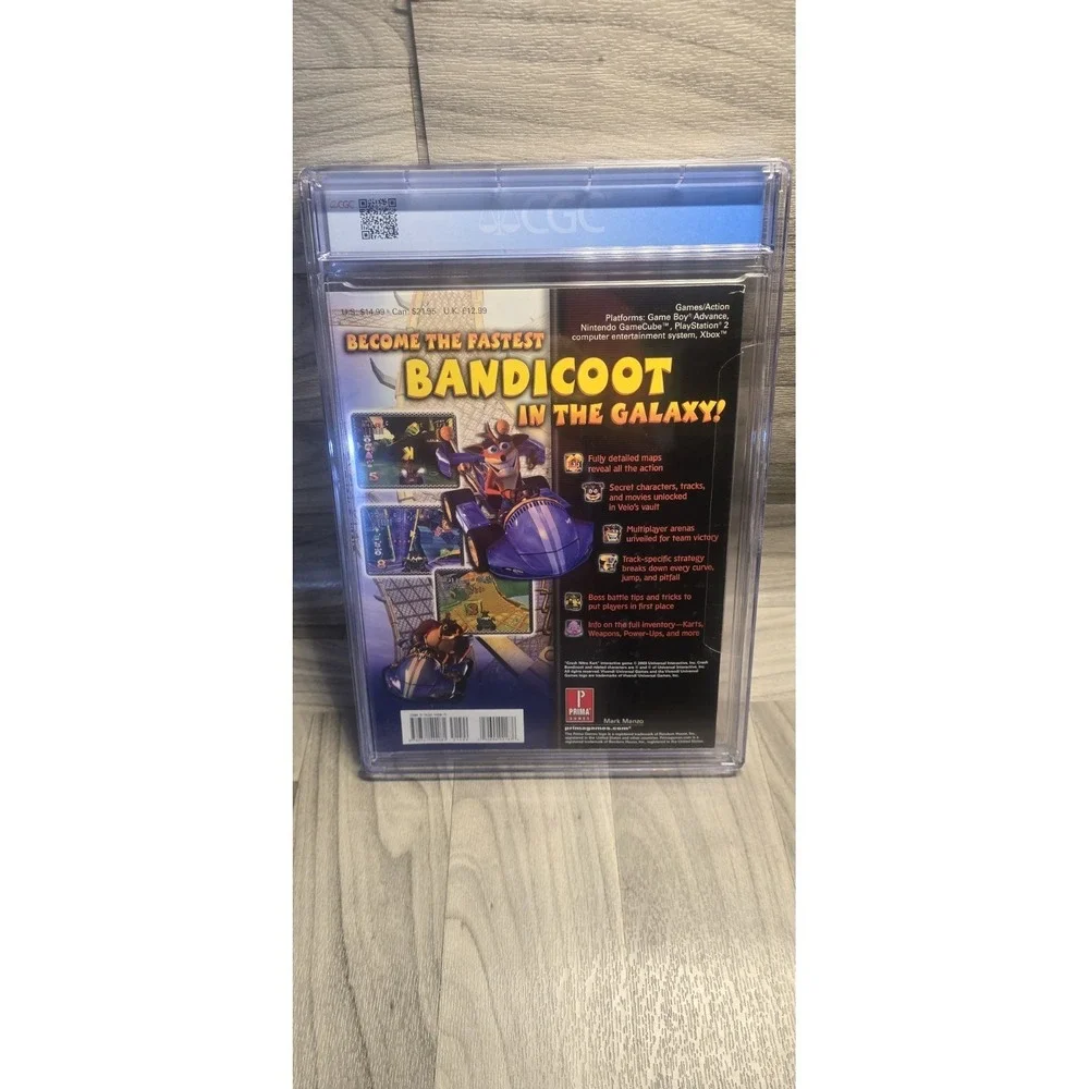 CGC-graded (8.5) 2003 Prima Official Strategy Guide for Crash Nitro Kart Book
